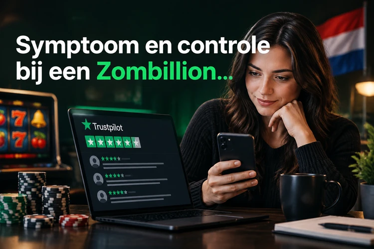 Symptoom en controle bij een Zombillion Trustpilot-beoordeling